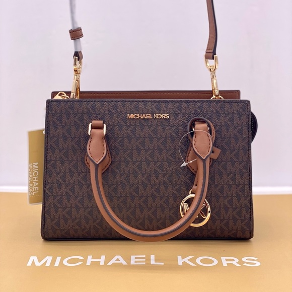 Michael Kors Small Sheila Center
Zip Satchel Crossbody Bag Brown - Picture 9 of 15